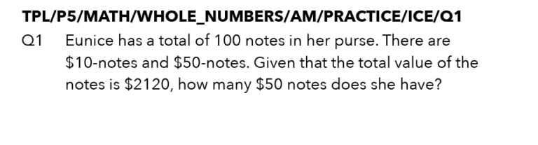 Solving P5 Math Word Problem Sums With The Assumption Method - Primary ...