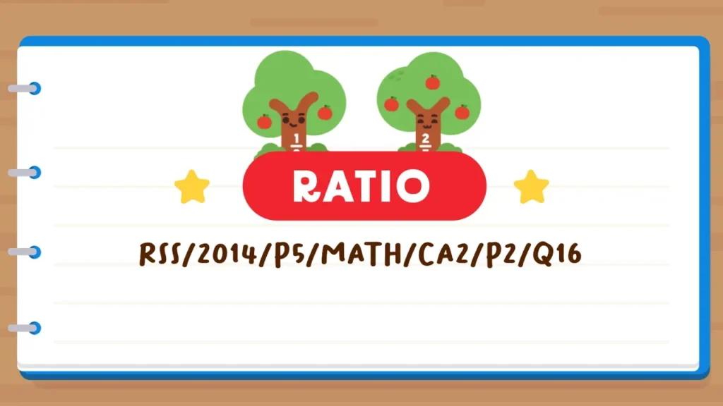 Click to watch The Pique Lab's explainer video of this Primary 5 Math Ratio question from Red Swastika School.