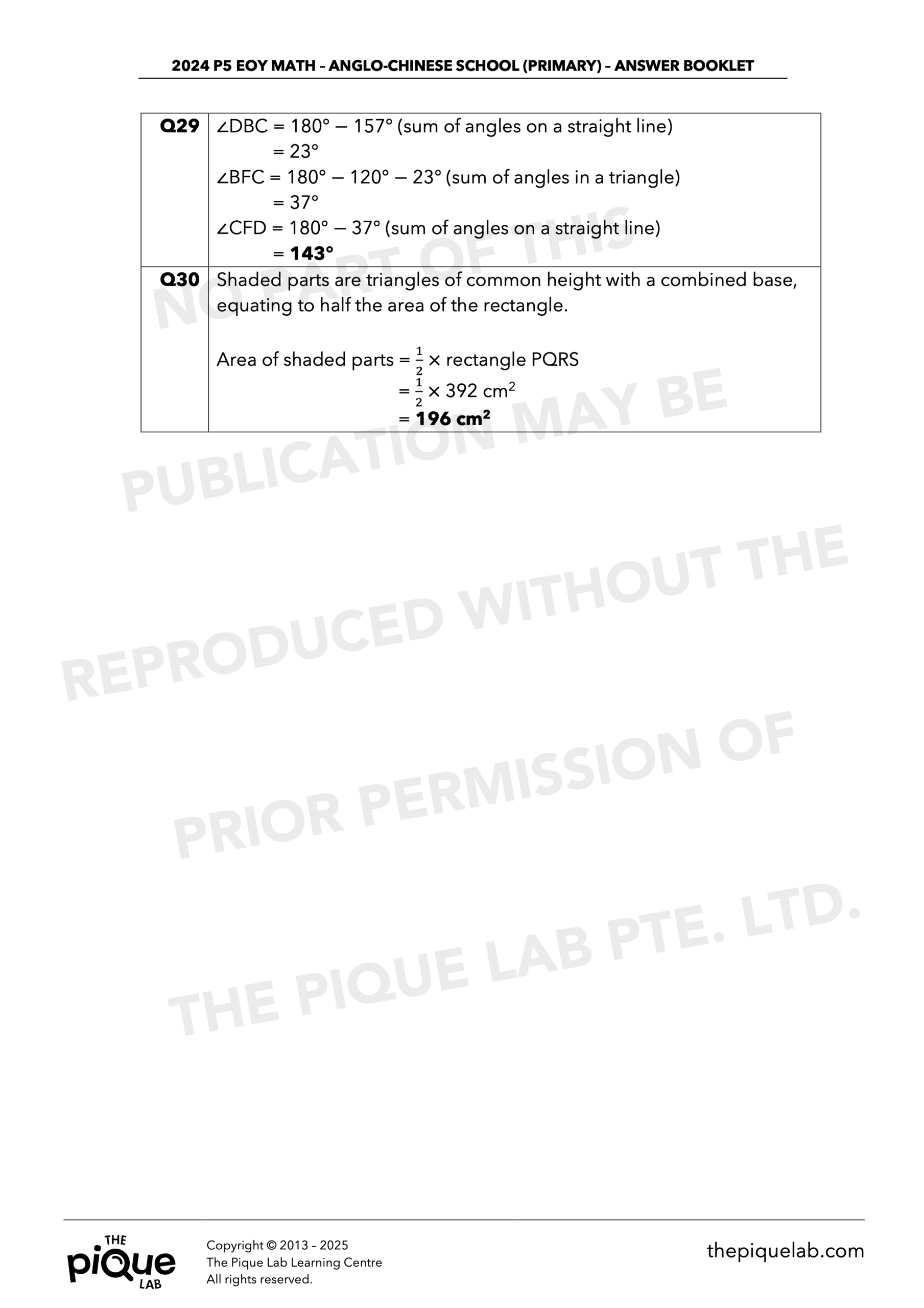 2024 P5 Science & Math EOY Answer Set Bundle - Image 8