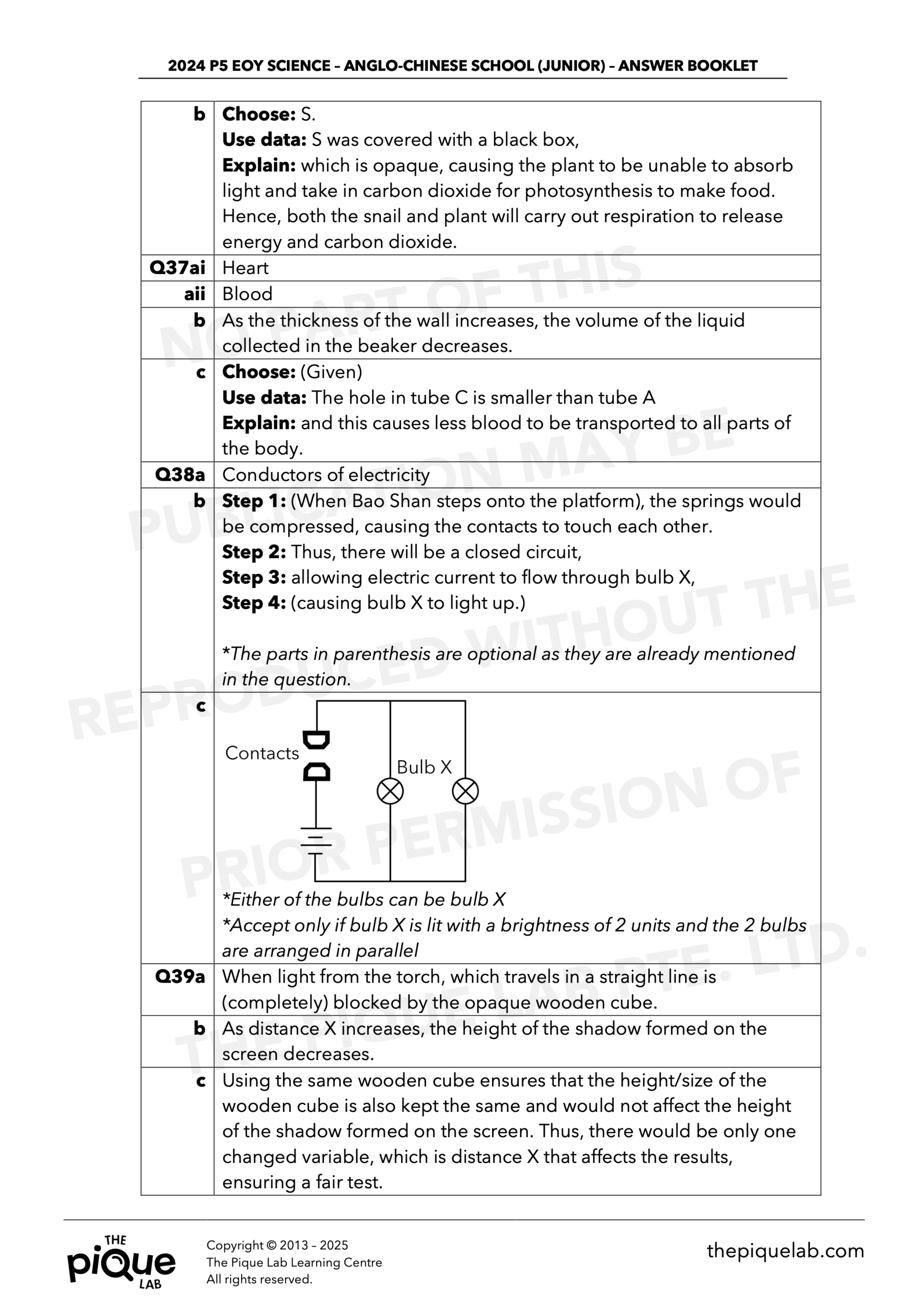 2024 P5 Science & Math EOY Answer Set Bundle - Image 4